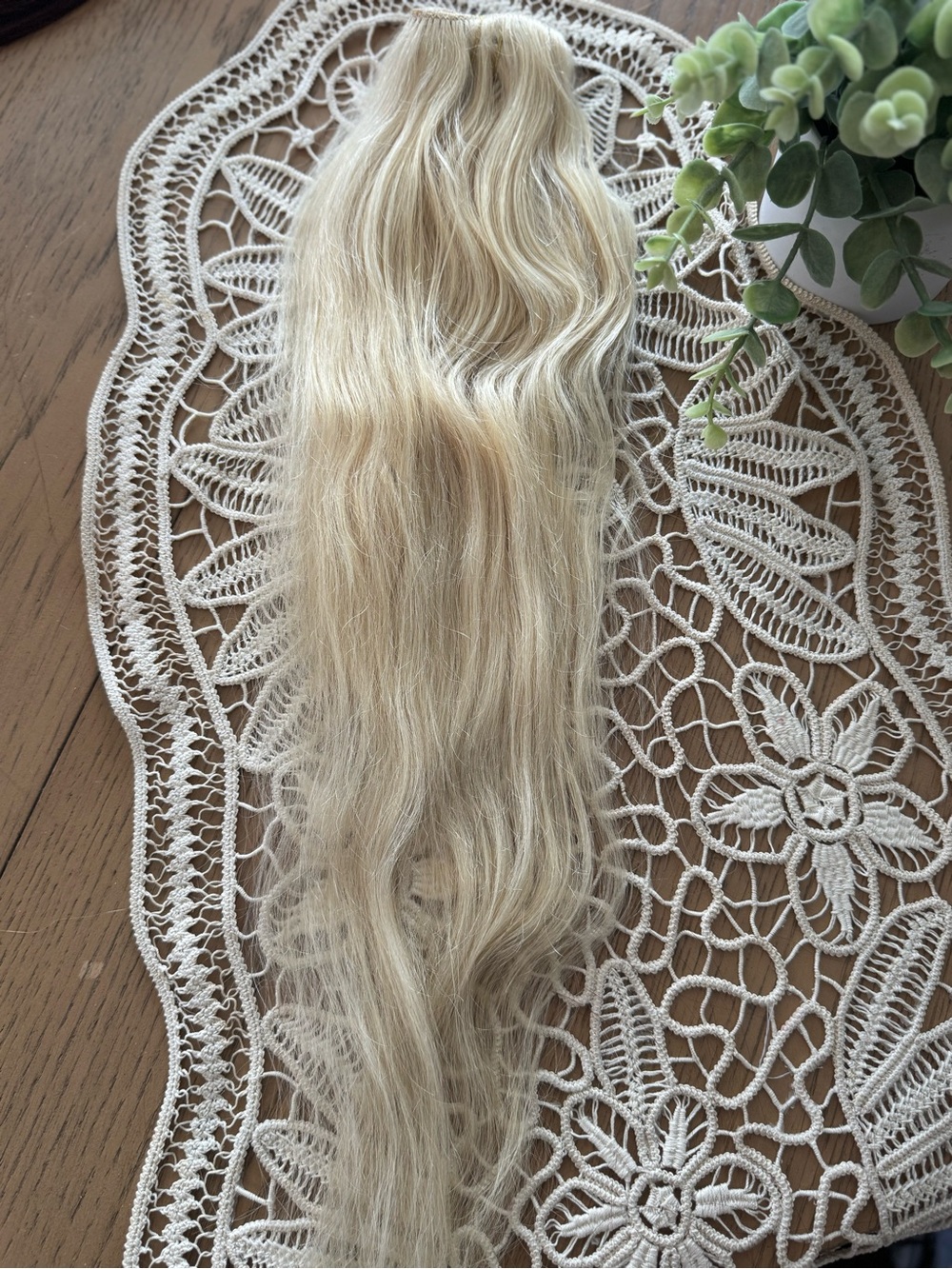 100% Real Human Hair 22 In Light Blonde Straight hair set